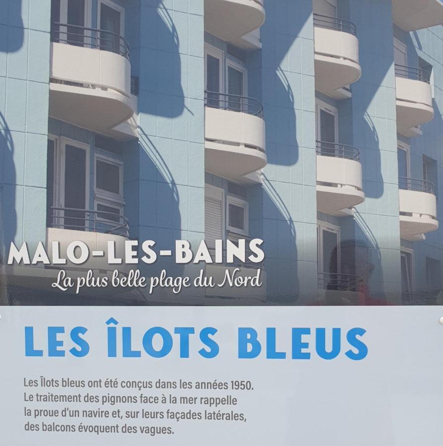 Studio Vue Mer Au Coeur De Malo Les Bains Pieds Dans L Eau Dunkirk Екстериор снимка