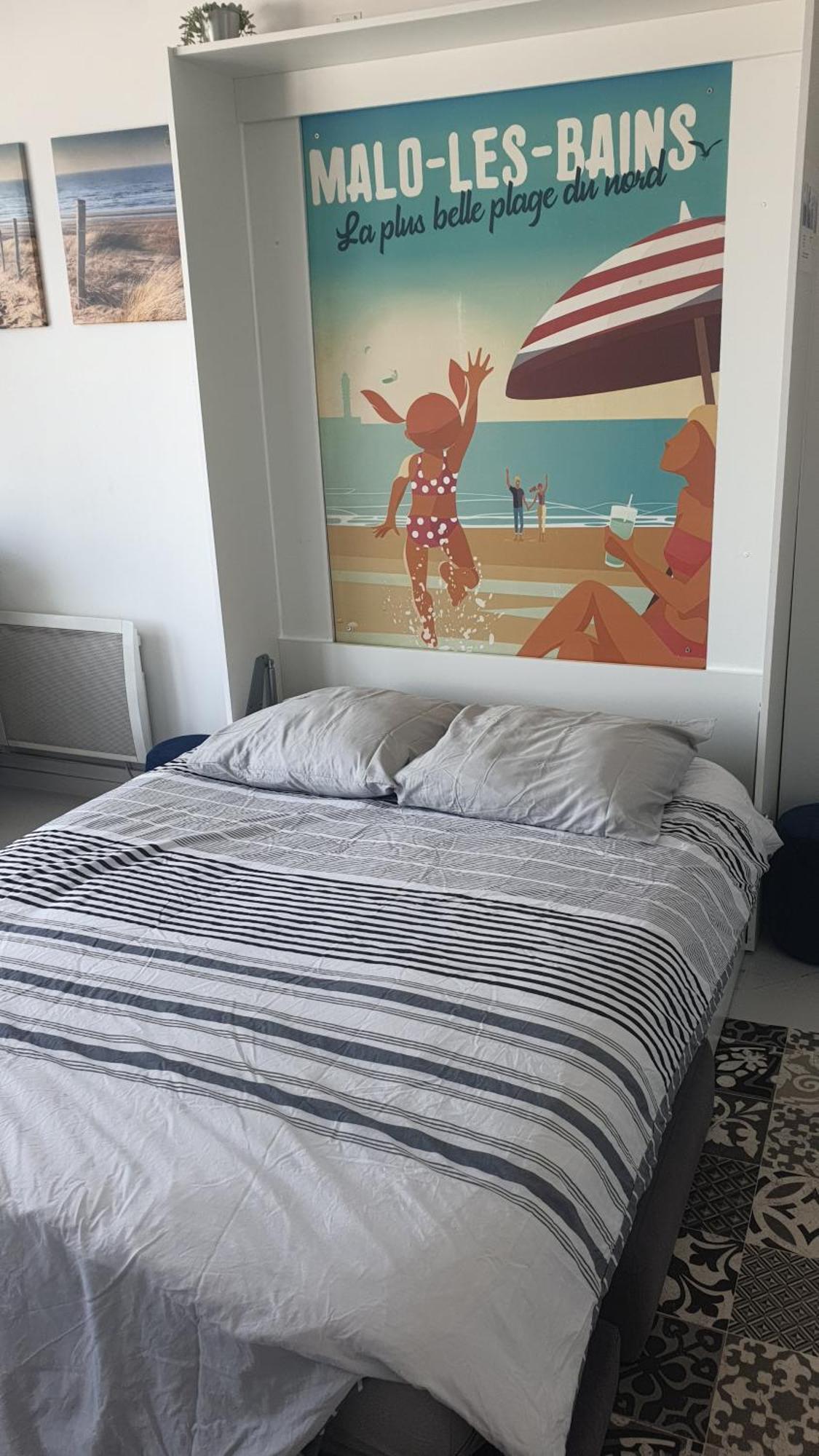 Studio Vue Mer Au Coeur De Malo Les Bains Pieds Dans L Eau Dunkirk Екстериор снимка